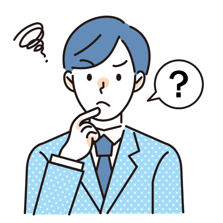 悩んでいる男性